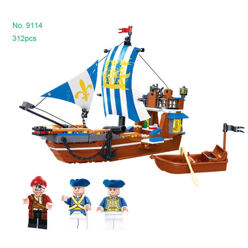 GUDI 9114 Legend of Pirates Mini Bricks Children Toy set