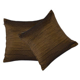 2 Piece 16x16 inch Unique Design Decorative Throw Pillows Covers for Couch Sofa Bed Square Cushion with Zipper Closure  - Olive Green Color