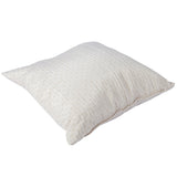 2 Piece 16x16 inch Unique Design Decorative Throw Pillows Covers for Couch Sofa Bed Square Cushion with Zipper Closure  - White Color