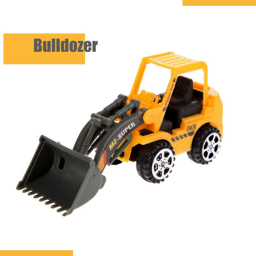 6 pcs Construction Vehicles Excavators Truck Toy- Building Educational Gift Toys for Boys Girls Age 3 4 5