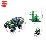 Qman  NO.1920  Building Blocks Toys for Boys Children  Police Series  261pcs   SAVING GIANT PANDAS Model Kit Kids Bricks Educational - HOCC PLAY