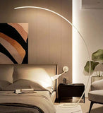 HOCC Nordic Style LED Arc Floor Lamp [Energy efficiency class A ++] (Black)